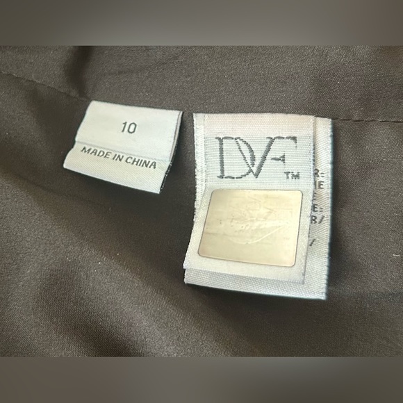 Diane Von Furstenberg Women’s 10 Snake Print Wool & Silk Long Jacket Coat - Picture 7 of 14